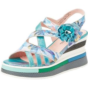 LAURA VITA Dacddyo 039 Wedge Sandaal voor dames, blauw, 39 EU