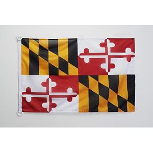 Maryland vlag 90x60cm - USA Staatsvlag - Buitenvlag 60 x 90 cm - Vlaggen - AZ VLAG