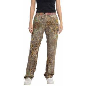 Replay Dames Wide Leg Broek, 010 Multicolor, XS