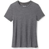 Smartwool, Dames T-shirt met korte mouwen, slim fit, houtskool heather, L