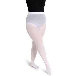 Capezio Women's Studio Basics Tight, White, Large/X-Large