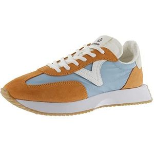 victoria Women 1134100-WOMEN Low-Top VICTORIA NYLON LOW TENNIS COSMOS & SPLIT LEATHER PIECES & JAGGED OUTSOLE AZUL 41