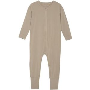 MINYMO Unisex baby slaaprompertje van superzachte bamboe viscose, bruin, 68