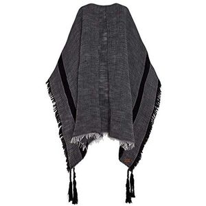 Pepe Jeans Dames Ferdy Poncho Stola, Zwart (Black 999), One size (Manufacturer Maat: 0)