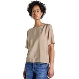 Blouse - Effen - Viscose - Recht Model - Halve Mouw