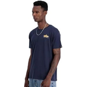 Alpha Industries - Puff Print Logo Bp - T-shirt - Zwart - 100% Katoen