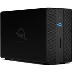 OWC Gemini Thunderbolt Dock en externe RAID-opslagbehuizing met twee sleuven voor 2,5-inch of 3,5-inch SATA- of U.2-schijven
