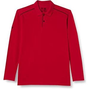 Trigema Heren 624671 shirt met lange mouwen, Robijn, XL, robijn, 3XL
