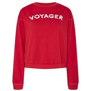 Pieces - Foya Crew - Sweater - Rood - Regular Fit