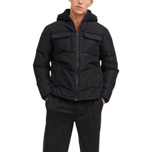 JACK & JONES Jjmason Puffer Jacket Sn Gewatteerde jas voor heren, zwart, L