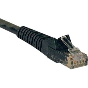 Eaton Cat6 Gigabit Snagless gegoten UTP Patch Ethernet-kabel, RJ45 mannelijk-naar-mannelijk kabel, zwart, 3 meter (N201-010-BK)