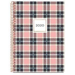 Miquelrius 34027 Agenda 2020, dagpagina (155 x 213 mm), tafel geruit, Castellano
