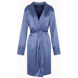Emporio Armani, Dames, Nachtkleding & Lounge, Blauw, Maat: L/Xl Satijn,