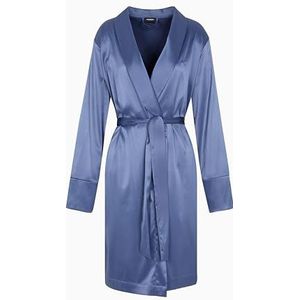 Emporio Armani, Dames, Nachtkleding & Lounge, Blauw, Maat: L/Xl Satijn,