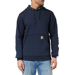 Carhartt heren sweatshirt met capuchon, middelzwaar, lange mouwen, met logo, K288,new navy,XX-Large