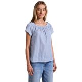 Street One - Gestreepte Blouse - Blauw - Dames