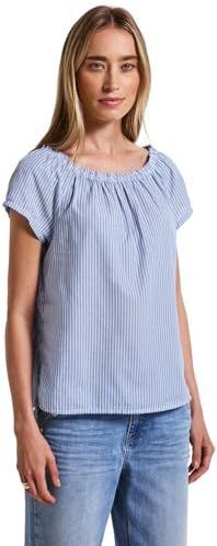 Street One - Gestreepte Blouse - Blauw - Dames