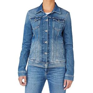 Pepe Jeans Dames Thrift Jacket, blauw (Denim-GV1), XS
