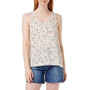 United Colors of Benetton Tanktop 5UEFDH007, wit met bloemenpatroon 77P, XS dames, wit met bloemenpatroon 77p, XS