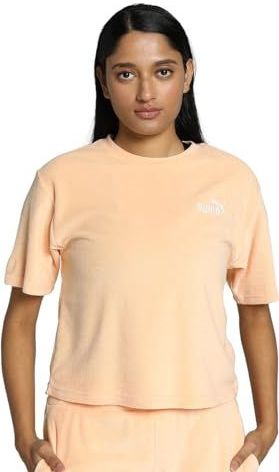 Puma - Ess Elevated - T-shirt - Geen Kleur - 78% Katoen, 22% Polyester, Relaxte Pasvorm
