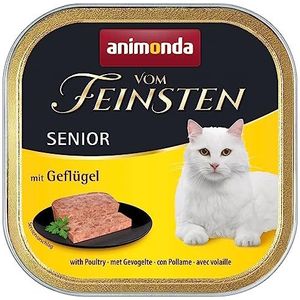Animonda Vom Feinsten Senior Katten Voer, vanaf 7 Jaar, met Gevogelte, Gehydrateerd, 32 x 100 g Blik