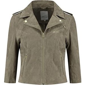 Goosecraft Womens GC Alanis morisette leren jas, olijf, extra large