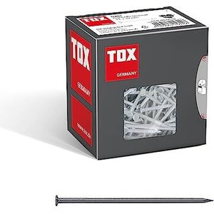 TOX Draadstiften nails 3,1 x 70 mm met verzonken kop voor eenvoudige houtverbindingen en vlakke oppervlakken, universele gebruiksmogelijkheid binnen en buiten, blank staal, 400 g in doos, 063100109