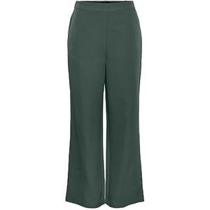 PIECES Pcbossy Hw Wide Plain Pant Noos broek voor dames, Trekking green., 32 NL/S/L
