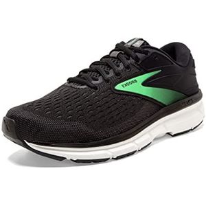 Brooks Dyad 11 Hardloopschoenen voor dames, Zwart Ebony Groen, 40.5 EU breed