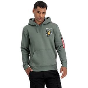 ALPHA INDUSTRIES PB Squadron Hoody Sweatshirt voor heren, Vintage Groen., S