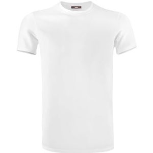 Womo Casual ondergoed T-shirt MC hals of wit, Wit, S/XXL