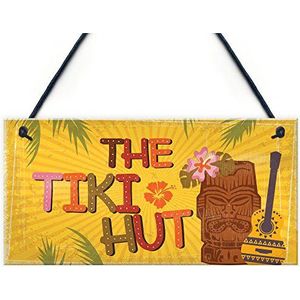 RED OCEAN Tiki Hut Opknoping Thuis Bar Pub Keuken Plaquette Alcohol Cocktails Welkom Teken Vriend Gift