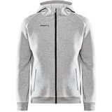 Craft Heren Core Soul Full Zip Hood M Sweatshirt, Grau Meliert, 4XL EU