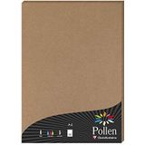Clairefontaine 29135C – 50 vellen – A4-formaat (21 x 29,7 cm) – 120 g/m² – kraftpapier – uitnodigingen & match – serie Pollen – premium papier glad