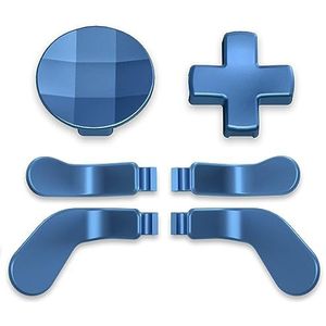 eXtremeRate D-pads Magnetische Roestvrijstalen Terug Peddels Vervangende voor Xbox Elite V1/V2 Controller, Richting Keys Terug Knoppen Button voor Xbox Elite & Elite Series 2 - Metaal Neptunus Blauw