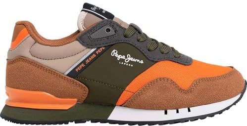 Pepe Jeans - Park B - Sneakers - Roest Oranje - Sportief
