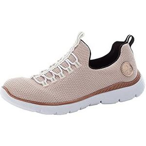 Rieker M5052 Sneakers voor dames, roze, 36 EU