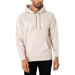 Replay heren capuchontrui, 012 Boter White, 3XL