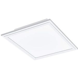 EGLO Access Salobrena-A Led-plafondlamp, 1 vlam, led-plafondlamp van aluminium en kunststof, wit, met afstandsbediening, kleurtemperatuurverandering (warm, neutraal, koud), dimbaar, l x b 30 cm