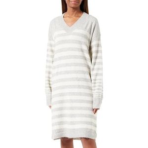 Bestseller A/S VMHURRICANE LS Knee Jurk GA BF, Licht Grijs Melange/Stripes:w. Berk, L