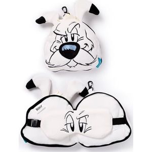 Relaxeazzz Plüsch Idefix (Dogmatix) Asterix Reisekissen & Schlafmaske