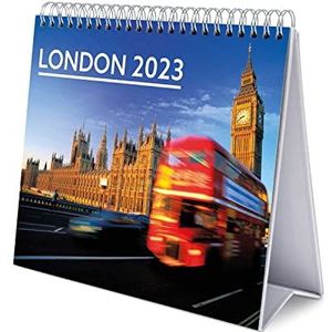 Grupo Erik CS23014 Kalender 2023 London - Bureaukalender 12 maanden - Bureaukalender met fsc-certificaat, Desk Calendar