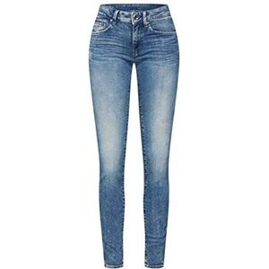 G-Star Raw dames Jeans Midge Zip Mid Waist Skinny,Blauw (Lt Vintage Aged Destroy 8968-9114),22W / 30L