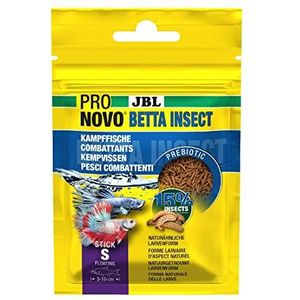 JBL PRONOVO BETTA INSECT STICK, voer voor kempvissen van 3-10 cm, visvoer-sticks, maat S, 20 ml