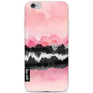 Apple iPhone 6 / 6S telefoonhoes, dunne TPU hoes. Schokabsorberende en krasbestendige cover voor Apple iPhone 6 / 6S - Pink Mountains - CASETASTIC
