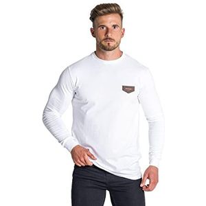 Gianni Kavanagh White Gk Core Western T-shirt met lange mouwen voor heren, Regulable, XL