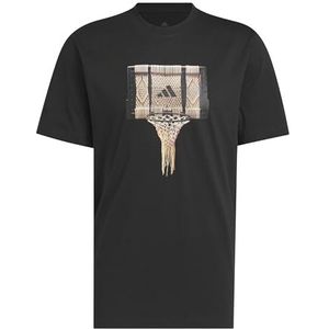 adidas Heren Basketball Gallery Graphic T-Shirt, black, XXL