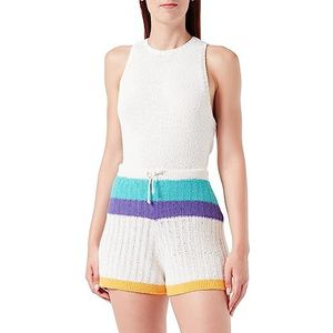 United Colors of Benetton Shorts voor dames, Patroon strepen meerkleurig 600, L