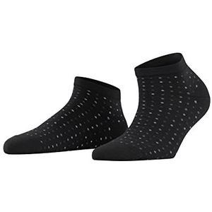 FALKE Dames Korte sokken Multispot W SN Katoen Kort gedessineerd 1 Paar, Zwart (Black 3000), 39-42
