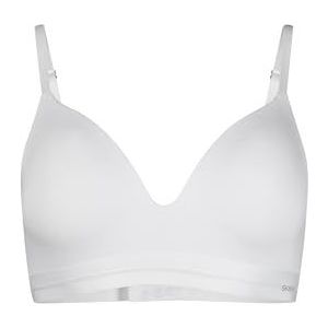 Bralette - Wit - Viscose en Elastaan - Verstevigde Cups